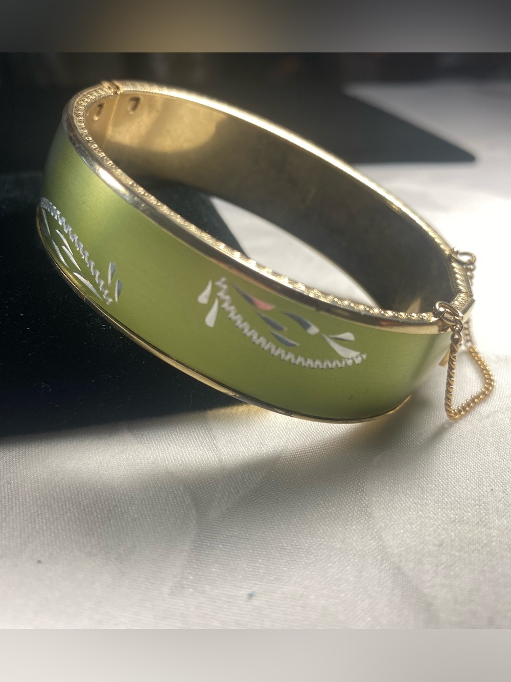 Vintage Hobé Hinged Bangle Bracelet